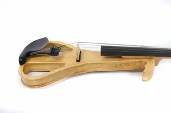 Yinfente 4/4 5 string MP3 PRIKLJUČEK JAVORJEV LES Električna Tiho Violino naravnega lesa Brezplačno Zadeva&Lok&Kolofonije#EV3