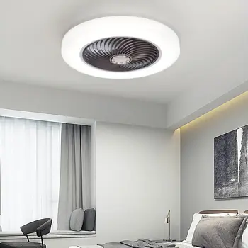 Smart stropni ventilator ventilatorji z lučmi daljinski upravljalnik spalnica dekor ventilator lučka 52 cm zraka Nevidno Rezila Zložljive Tiho