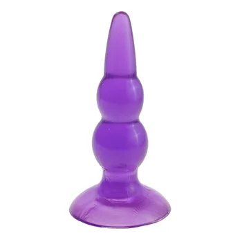 4 palčni Jelly Analni Užitek Butt Plug - Žarnice Sonda, Vključuje sežgati, ki je osnova za varnost, Poceni rep plug spola izdelka