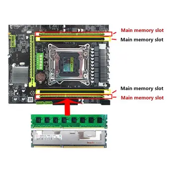 X79H 8 Core LGA 2011 Gaming matične plošče, 4xDDR3 DIMM Namizni Računalnik Mainboard