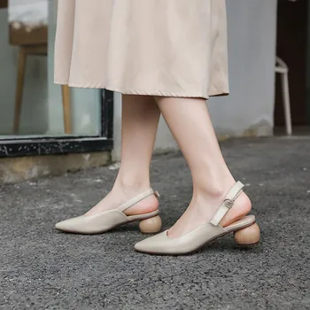 ASUMER 2020 vrh kakovosti pravega usnja, copati ženske črpalke zdrsne na kvadratni toe eno čevlji edinstveno obleko, čevlji za dame stranka čevlji
