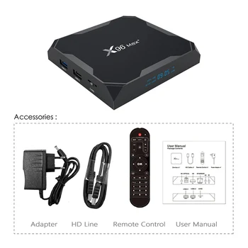 X96Max Plus TV Box Amlogic S905X3 Quad Core Full HD LAN 1000M TV BOX Android 9.0 4G64G 32 G 8K Media Player Android BOX X96