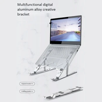 Laptop Stand Nastavljiv Non-Slip Prezračevane Držalo za Air Pro Dell XPS Več 10-14 palčni Prenosni računalniki