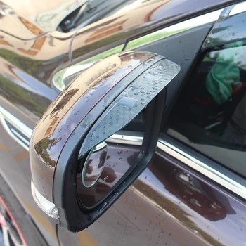 Avto Styling Ogljikovih Vlaken Vzorec Avto Rearview Mirror Obrvi Dež Orodja Ščit Anti-dež Kritje, Primerni Za Ford Kuga Pobeg-2018