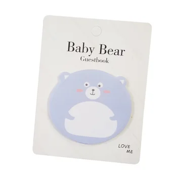 1 paket/veliko Tiskovine Nalepko Baby Bear Serije Obiskovalcev Srčkan Papir Memo Pad Post Lepljive Opombe Beležnico, v katero Šolo Pisarniški Material