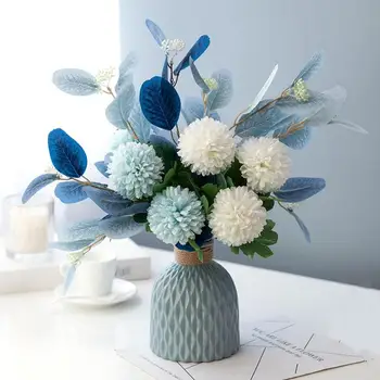 Umetno Cvetje, Poročni Dekorativni Žogo Chrysanthemum Vaze za Dom Dekor Božič Izdelki za Gospodinjstvo Nagelj Ponaredek Rastlin