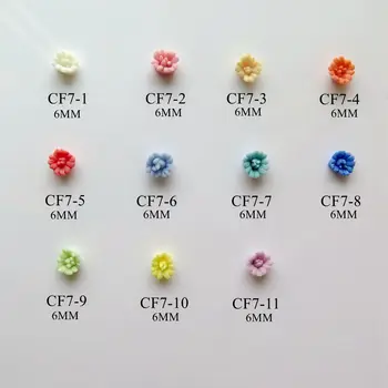 Cf7 3D 30pcs/vrečko 6 MM, Ročno izdelan Keramični Flower Nail Art Okras Flower Nail art Deco