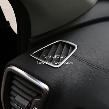 Za leto 2016 KIA Sportage 2017 Majhne klima Izhodni Prezračevalni Pokrov Notranje zadeve Okvir Plošča Trim ABS Chrome Avto styling Dodatki