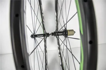 SuperTeam Bela Zelena 50mm clincher R13 ogljikovih 3k cestno kolo izposoja kolesa kolo dvojic