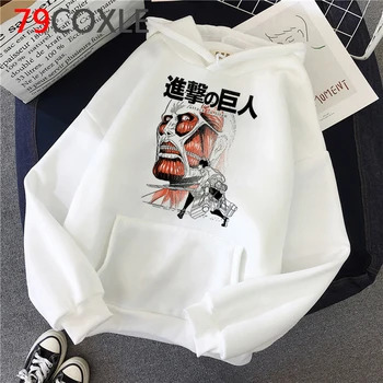 Napad na Titan hoodies moški y2k estetske Ulzzang 2021 natisnjeni moški hoddies puloverju natisnjeni Koreja