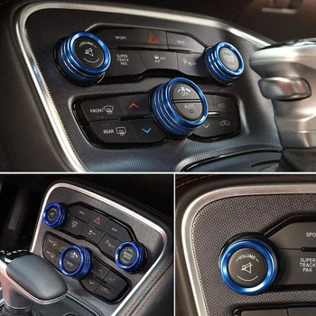 3Pcs Radio AC Gumbi klimatska Naprava Stikalo Gumb za Dodge Challenger Polnilnik Chrysler 300-2020
