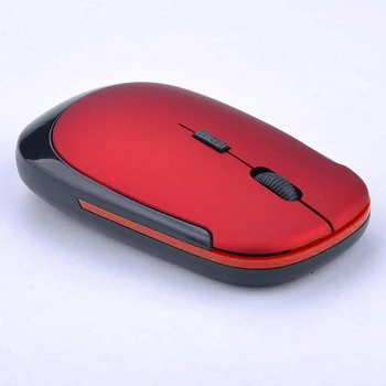 Mini 2,4 GHz Wireless Mouse Nemoteno Strani Občutek, Ultra Slim Mini USB Sprejemnik Zamenljiva 1600DPI Optična Miška