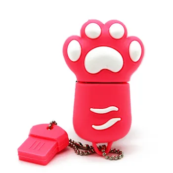 Vroče zmogljivosti roza mačka Tačka tiger Šapa USB 2.0 Flash Diski palec pendrive memory stick u disk risanka 4GB 8GB 16GB 32GB 64GB 128GB