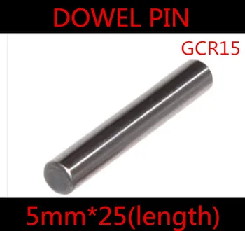 20pcs/veliko Visoko Kakovostnih 5*25 mm 5 mm GGr15 Ležajnega Jekla Krog zidnim vložkom Pin Dolžina 25mm