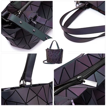 Lovevook ženske ramo torbe, luksuzni oblikovalec zložljiva tote vrečko ženski visoke kakovosti crossbody vrečko za ženske svetleča barva
