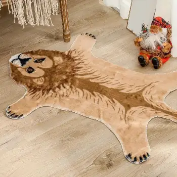Simulacija Lev, Leopard Talna Obloga Anti-Slip Mehko Živali Tiskanja Preproga za otroška soba Dekoracijo Doma