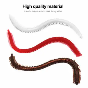 10PCS Soft Lure 13cm/2g Simulation Earthworm Red Fishing Worms Artificial Fishing Worms Fishy Smell Lures Soft Bait Fishing