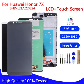 Original LCD Za Huawei Honor 7X BND-L21 BND-L22 BND-L24 LCD-Zaslon, Zaslon na Dotik, Računalnike Zbora Za Huawei Mate SE Zaslon