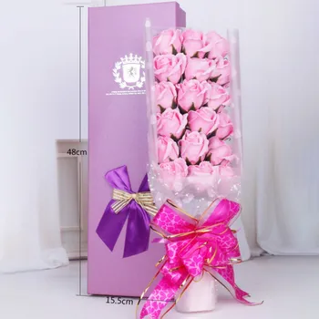 18Pcs Ročno Umetno Milo Rose Cvet Šopek Dišečih Eteričnih Cvet Z šatulji Za Rojstni dan, Valentinovo Darilo