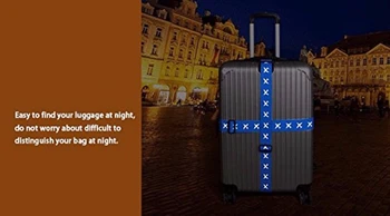 1 Paket Brezplačen prevoz Prtljage prečni trak pasu pakiranje pasu nastavljiva potovalni kovček Najlon Zaklepanje Sponke traku za prtljago pasu