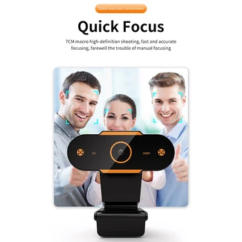 Visoko kakovosten USB Webcam Live Streaming Kamero z Mikrofonom za Računalnike, Prenosnike spletnega prenosa Online Izobraževanje HD Kamera