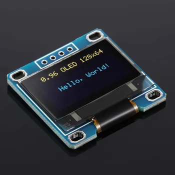 5 Kos 0.96 Palčni OLED Module 12864 128X64 Rumena Modra SSD1306 Voznik I2C IIC Serijska Self-Svetlobni Prikaz Odbor