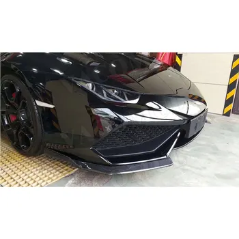 Sprednji Odbijač za Ustnice Razdelilniki Predpasnik iz Ogljikovih Vlaken primeru za Lamborghini Huracan LP600 LP610 Coupe-2017 D Slog Avto Styling