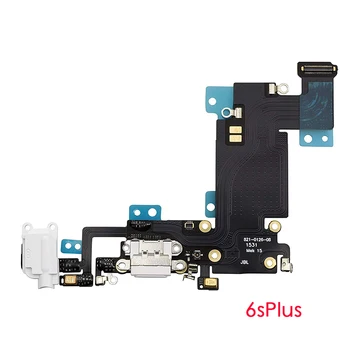 Polnjenje Vrata Dock Priključek, Slušalke z Mikrofonom flex kabel + zaslon vodotesno lepilo za iPhone 6s 6s Plus