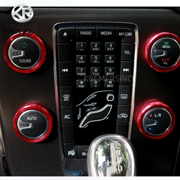 Spremenjene klimatske naprave Gumb Audio Gumb Dekoracijo Za Volvo XC60 S60 V60 S80 V40