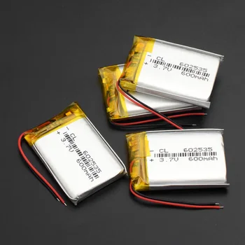 602535 baterijo 3,7 V 600mAh Polnilne baterije Li-Po baterija Li ionska Baterija Za Slušalke, MP3 PSP Slušalke Bluetooth GPS S PCB