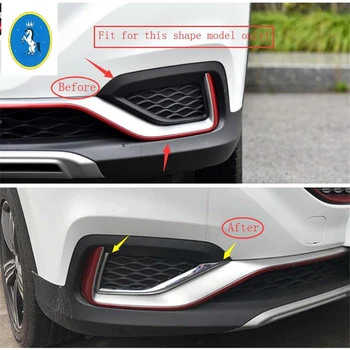 Yimaautotrims Auto Accessory Chrome Prednji meglenki Svetilke Veke Obrvi Prekrivni naslovnica Stripa Trim Fit MG ZS 2018 2019 2020