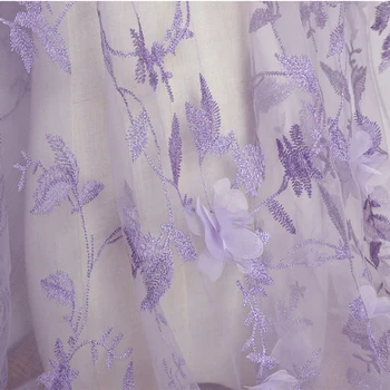 Čudovito 3d cvetje najnovejše slog francoski stranka čipke tkanine, obleka, krilo tkanine očesa vezenje oblačil tkanine