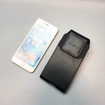 Nova Zasnova Imitacija Usnja Flip Vrsta pasu Pasu Vrečko Telefon Zaščito Primeru Kritje za iPhone Huawei Xiaomi 4.0/4.7/5.0/5.5 cm