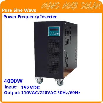 4KW Pure Sine Wave Izven Mreže Inverter 192VDC-110/220VAC 50/60Hz s Mreži Mesto Polnjenje Funkcijo Moč, Frekvenčni Inverter