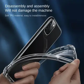 Aifon 12Mini Primeru Pregleden, zračna Blazina Primeru Za Apple Iphone 11 12 Max Pro Mini SE 2020 Pokrovček Mehak Silikonski Shockproof Coque Funda