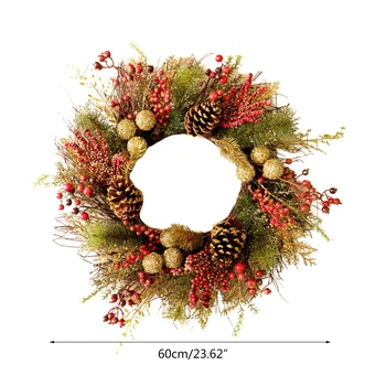 60 cm Božični Okraski, Venci, Božič Garland Ornament Umetno Doma Dekor