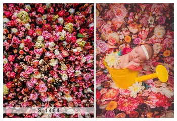 Prilagodite stroj gubam brezplačno lepo cvetje steno fotografija kulise za novorojenčka foto studio portret, v ozadju S-1464