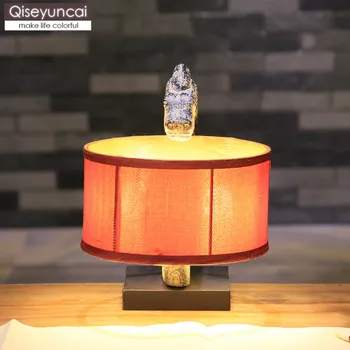 Qiseyuncai 2019 Novi Kitajski Ustvarjalne Krpo Namizne Svetilke V Dnevni Sobi Študija Soba, Spalnica Retro Dekoracijo Varčevanje Z Energijo Svetilke