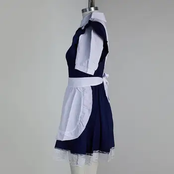 Ženske Kratek Sleeve Veliko Robom Barvo Lolita Obleko Anime Devica Cosplay Kostum, obleke za ženske osebe