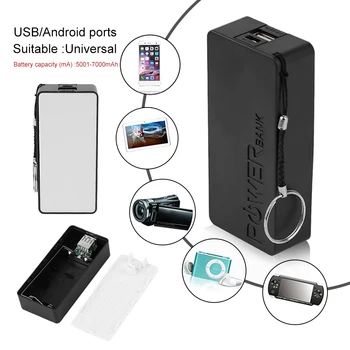 5600mAh 2X 18650 USB Power Bank Baterijo, Polnilnik Primeru DIY Polje Za iPhone Za Pametni Telefon MP3 Elektronski Mobilni Polnjenje