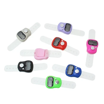Plastični Digitalni Števec Prst Prstan Z Roko Prst Pasu Trak (Baterija Vključena) Naključno 10cmx2.8 cm,8 Kos