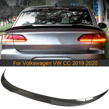 Avto Zadnji Spojler Krilo Za Volkswagen VW CC 2019 2020 Zadaj Prtljažnik Spojler Boot Ustnice Krilo Pravi Ogljikovih Vlaken