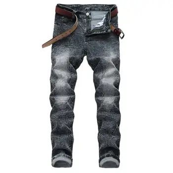 Moda-design 2020 Novo Mens Stiski Naravnost Kavbojske hlače Priložnostne Fit moški kavbojke