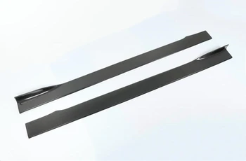 Ogljikovih Vlaken Strani Telesa Krila Komplet za Ustnice Razdelilniki Trim Kritje Spojler Za Audi A6 S6 RS6 C8 2019-ŠT Avto Dodatki