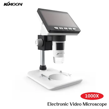 Prenosni LCD Digitalni Mikroskop 1080P Namizje Mikroskop Za Spajkanje z Visoko Svetlost 8 Led in Vgrajeno Litijevo Baterijo