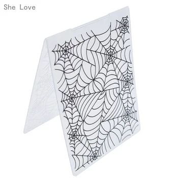 Chzimade Spiderweb Plastičnih Reliefi Mapo Predloge za Album Photo Album Božični Kartice Rezanje Umre Predlogo Dekor
