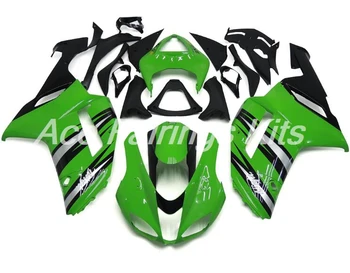 4Gifts Novo ABS Celoti oziroma obrobe za vgradnjo, Primerna za Kawasaki ZX6R 2007 2008 motocikel fairings ZX-6R 07 08 Ninja 636 nastavite Zeleno po meri