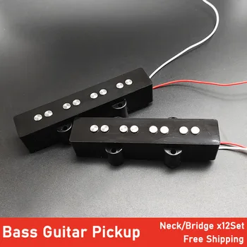 12Set Odprite Jazz JB Bas Pickup Vratu Bridge Pickup Pleteni za 4 strunski Bas Guitarra Dodatki