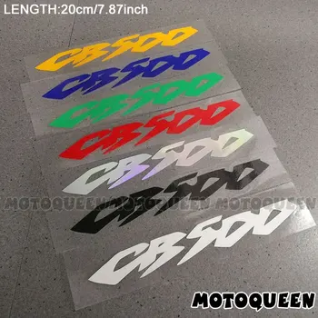 2PCS Motocikel telo Kolesa Oklep, Čelado Tank Pad dekoracijo logotip odsevni Dodatki Nalepke, Nalepke Za Honda CB500