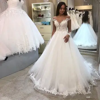 Decote Colete Princesa Vestidos De Baile Vestido De Noiva Com Capela Trem Vestidos De Casamento Voltar vestido de noiva